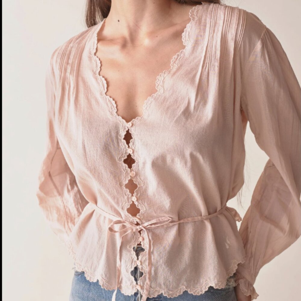 NWT Doen Elayne Top in Pink Sundried Rose Size XXL
